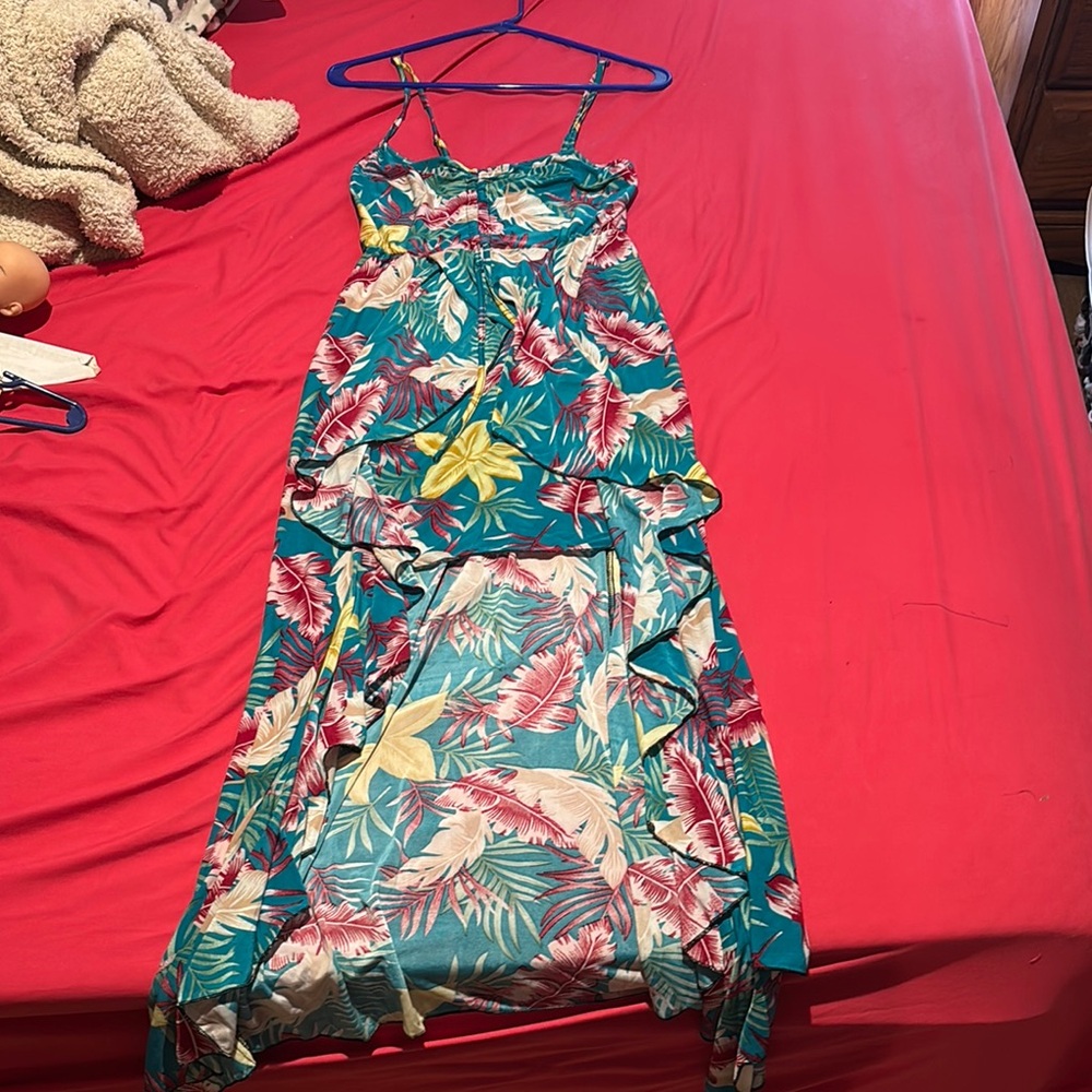 Tropical Floral Maxi Dress
